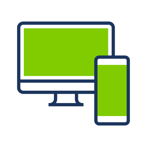 computer and phone icon
