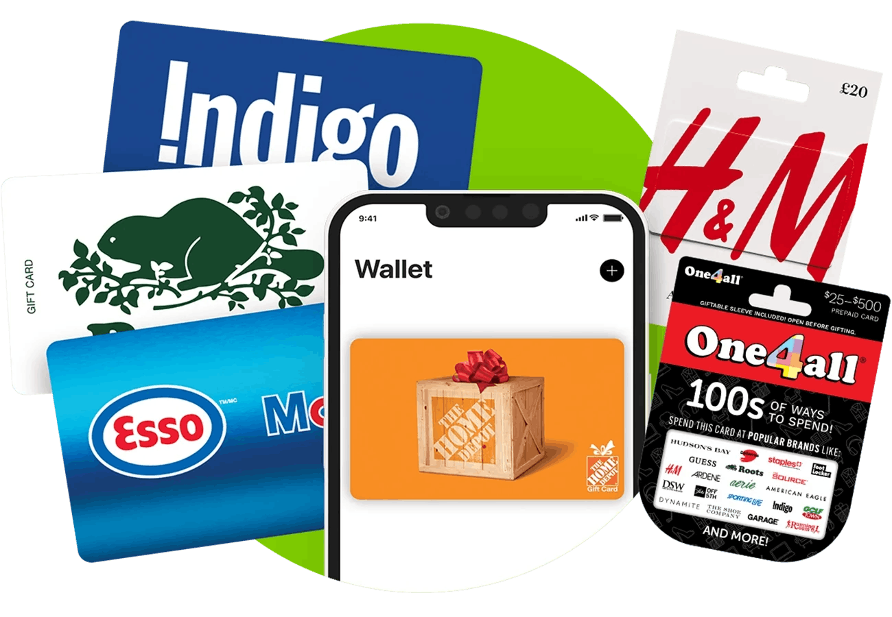 Gift cards and mobile app