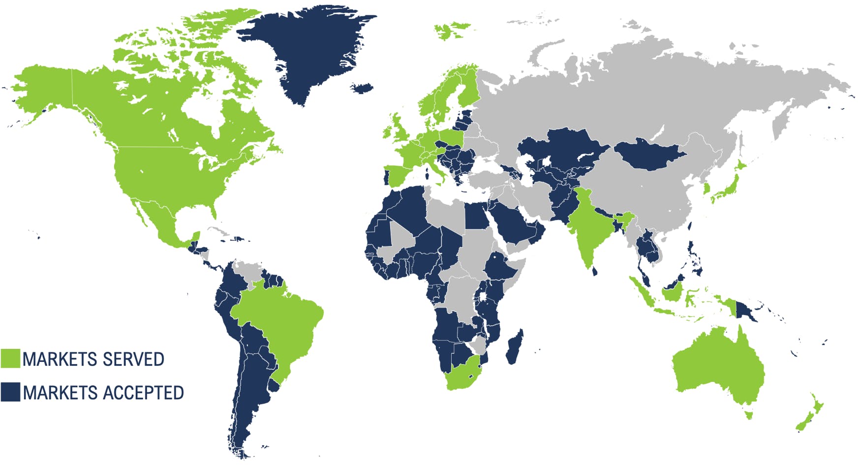 Map of BHN global network