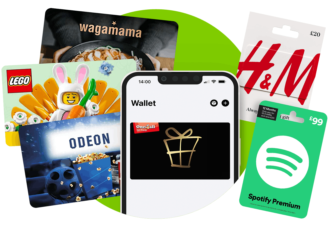 Mobile app and gift cards