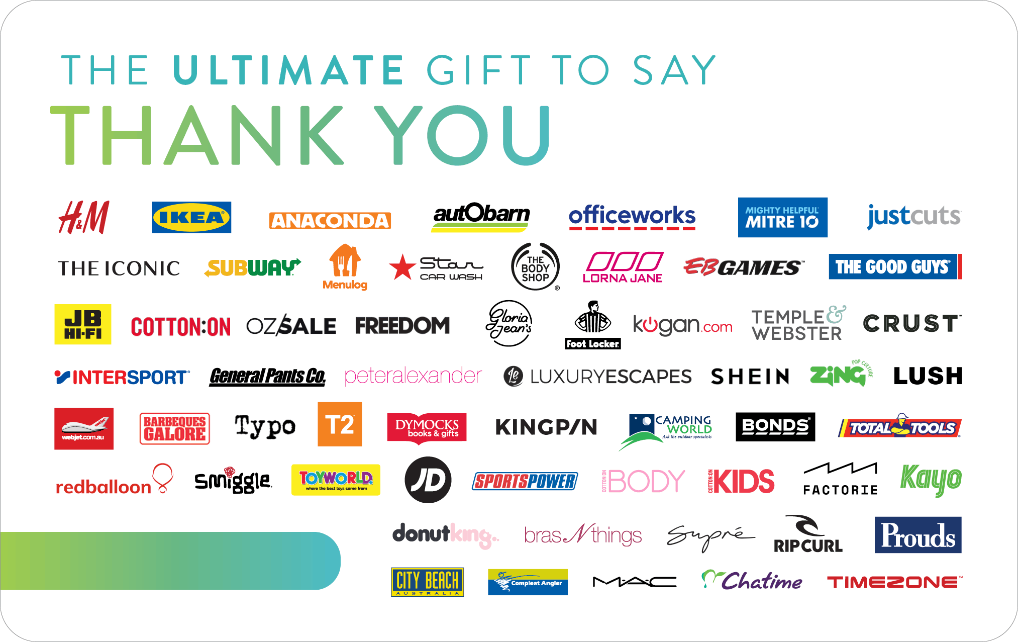 Ultimate Thank you gift card